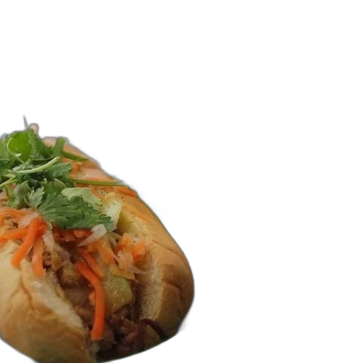 food, photorealistic, sandwich, carrots transparent PNG cut-out