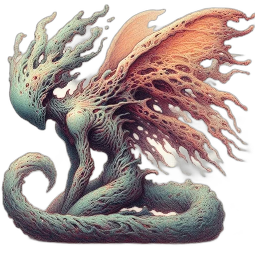 dragon, creature, staff, animal transparent PNG cut-out