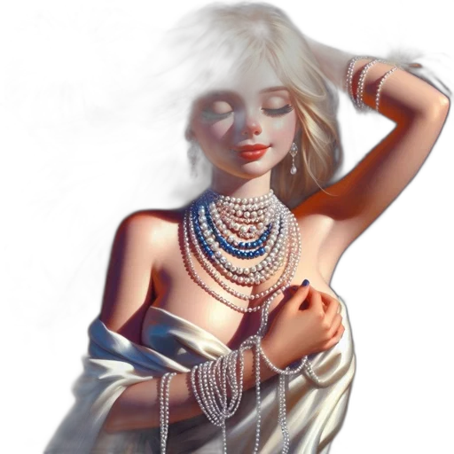 jewelry, dress, fantasy art, concept art transparent PNG cut-out