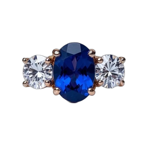 jewelry, crown, blue, three transparent PNG cut-out