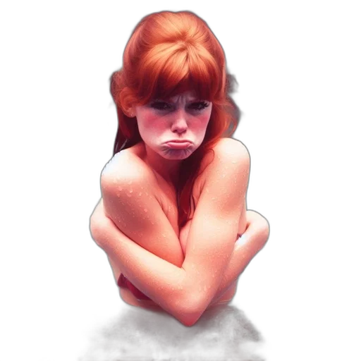 face, dress, photorealistic, pixel art transparent PNG cut-out