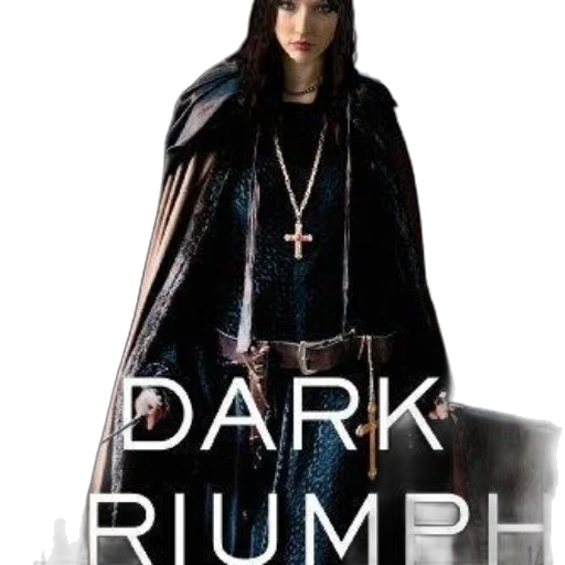 cyberpunk, dark, woman, cloak transparent PNG cut-out