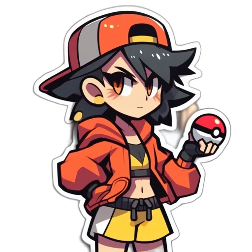 hat, staff, jacket, pixel art transparent PNG cut-out
