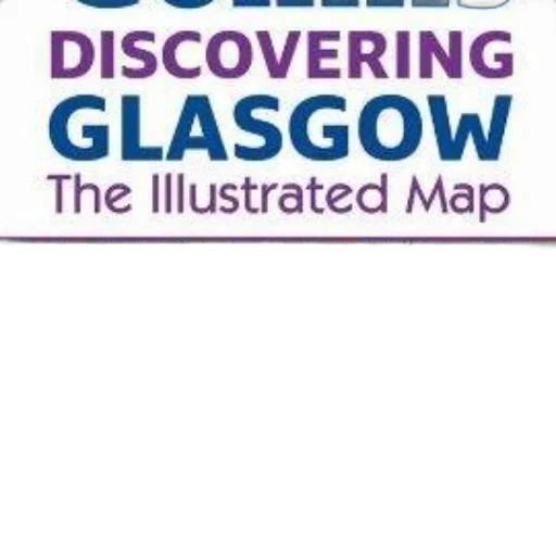 colorful, illustrated, map, glasgow transparent PNG cut-out