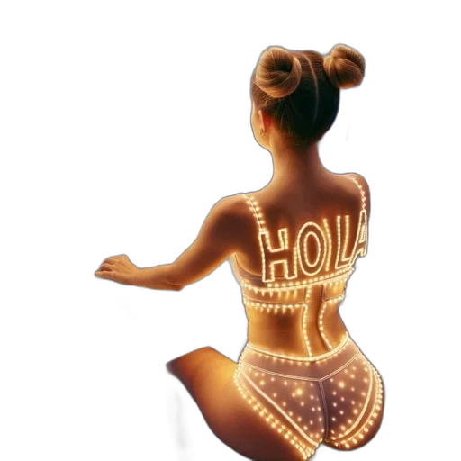3d render, concept art, golden, woman transparent PNG cut-out