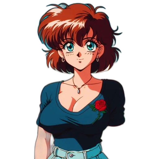 dress, flower, jacket, face transparent PNG cut-out
