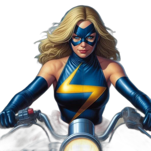 comic book art, concept art, female, superhero transparent PNG cut-out