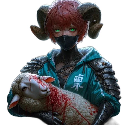 creature, animal, mask, weapon transparent PNG cut-out