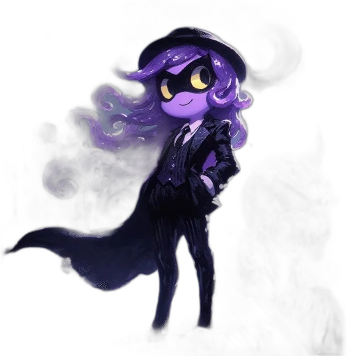 jacket, creature, mask, staff transparent PNG cut-out