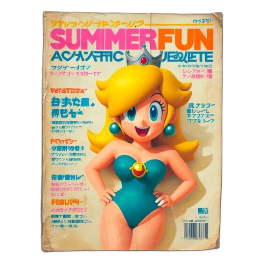 vaporwave, 3d render, concept art, underwater transparent PNG cut-out