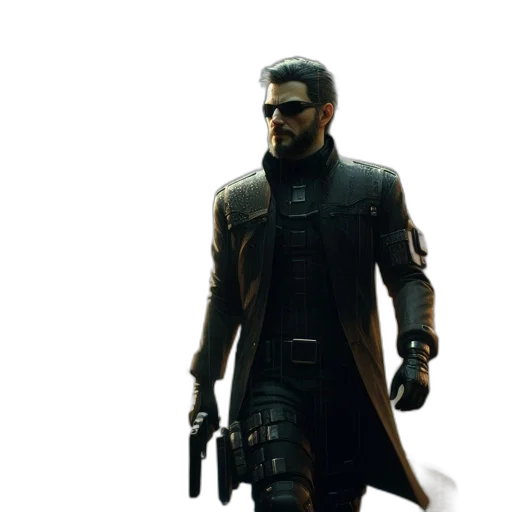 jacket, weapon, sword, staff transparent PNG cut-out