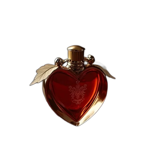 bottle, jewelry, crown, 3d render transparent PNG cut-out