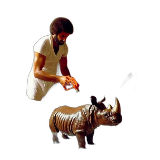 animal, photorealistic, 3d render, concept art transparent PNG cut-out