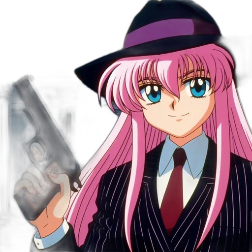 weapon, jacket, vaporwave, anime transparent PNG cut-out