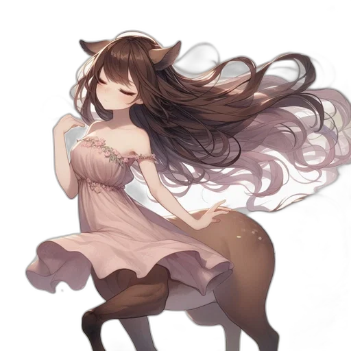dress, creature, hair, animal transparent PNG cut-out