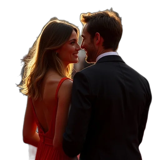 dress, photorealistic, fire, city street transparent PNG cut-out