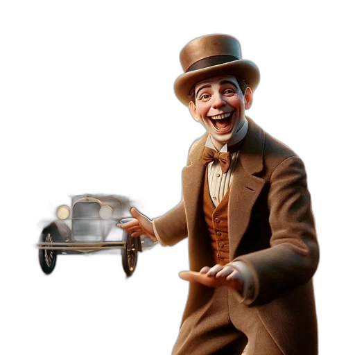robot, car, hat, face transparent PNG cut-out