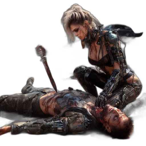 weapon, concept art, fantasy art, cyberpunk transparent PNG cut-out