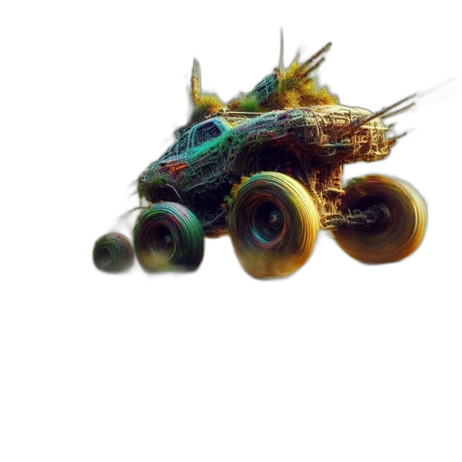 car, dragon, weapon, robot transparent PNG cut-out