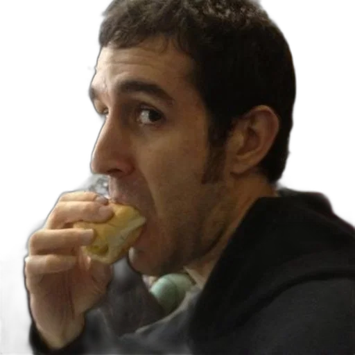 food, face, man, black transparent PNG cut-out