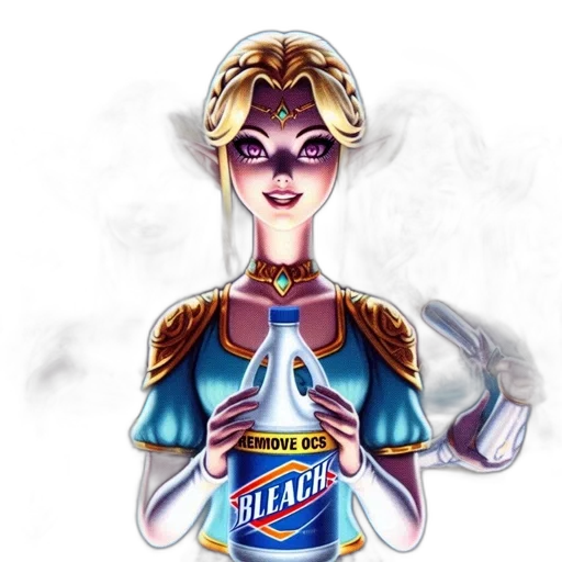 bottle, dress, mask, fantasy art transparent PNG cut-out