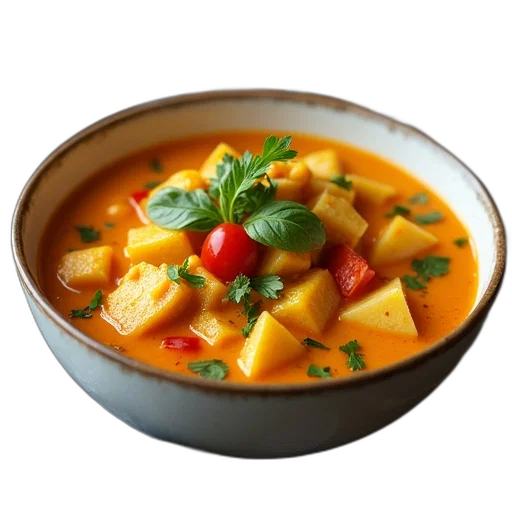 food, photorealistic, 3d render, miso transparent PNG cut-out