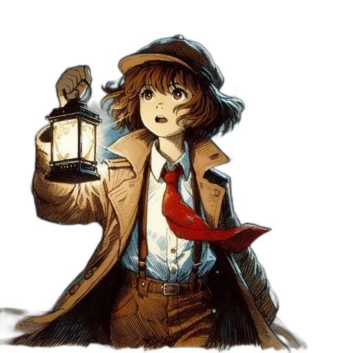 staff, hat, weapon, dress transparent PNG cut-out