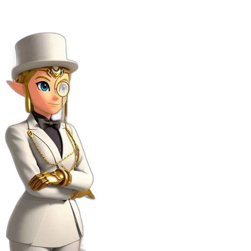staff, hat, crown, dress transparent PNG cut-out