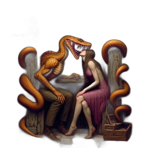 furniture, dragon, creature, jewelry transparent PNG cut-out
