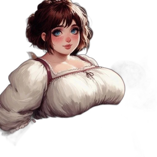 dress, staff, face, creature transparent PNG cut-out
