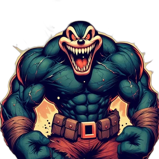 comic book art, concept art, cartoon, fantasy art transparent PNG cut-out