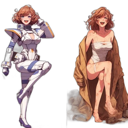 concept art, comic book art, pixel art, fantasy art transparent PNG cut-out