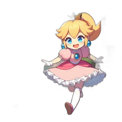 dress, staff, weapon, crown transparent PNG cut-out