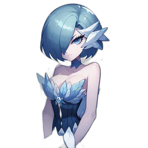 dress, staff, flower, mask transparent PNG cut-out