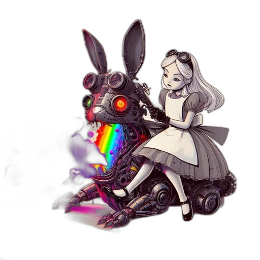 robot, creature, dress, car transparent PNG cut-out