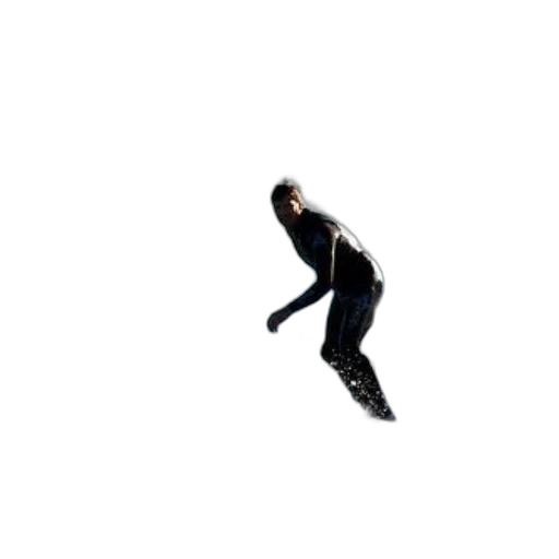shoes, creature, jacket, staff transparent PNG cut-out