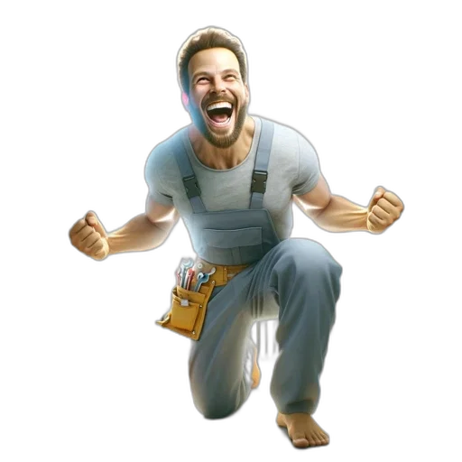 face, robot, jacket, staff transparent PNG cut-out