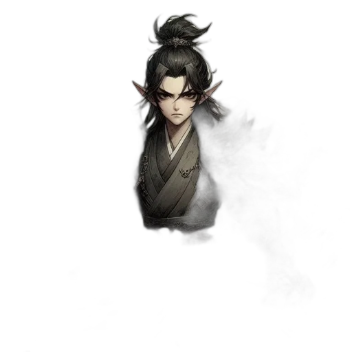 dragon, staff, mask, face transparent PNG cut-out