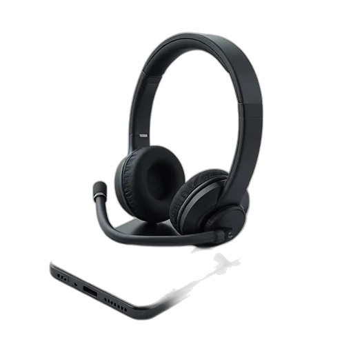 wireless, headset, dual, microphone transparent PNG cut-out