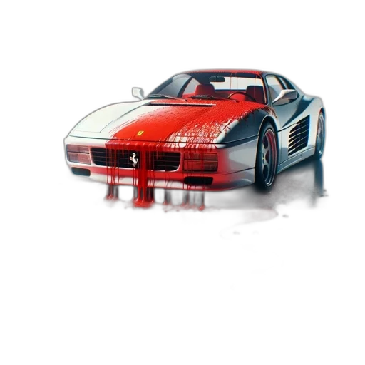 car, weapon, concept art, 3d render transparent PNG cut-out