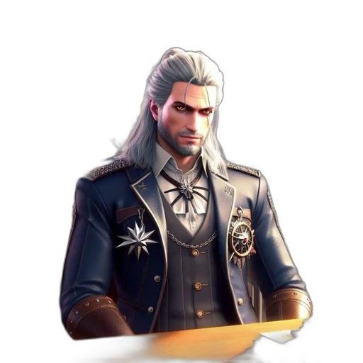 jacket, staff, weapon, sword transparent PNG cut-out