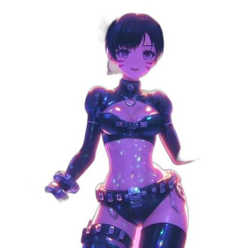 robot, dress, staff, weapon transparent PNG cut-out