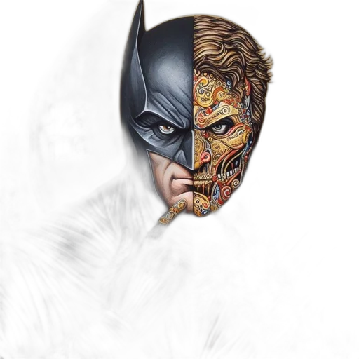 mask, face, comic book art, concept art transparent PNG cut-out