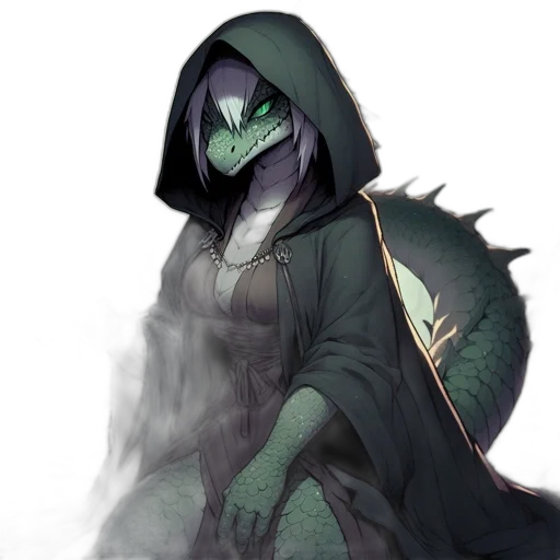 dragon, creature, staff, mask transparent PNG cut-out