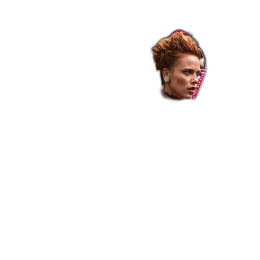 face, hair, creature, staff transparent PNG cut-out