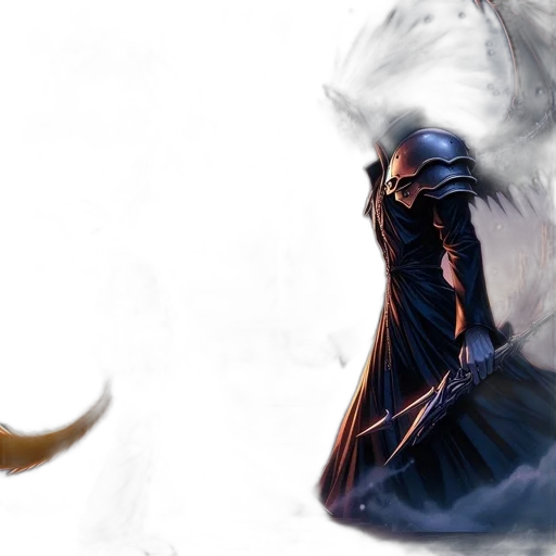 dragon, mask, sword, creature transparent PNG cut-out