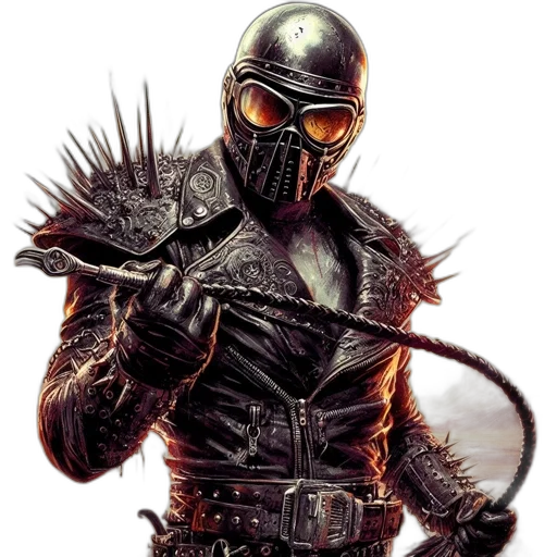 mask, weapon, staff, comic book art transparent PNG cut-out