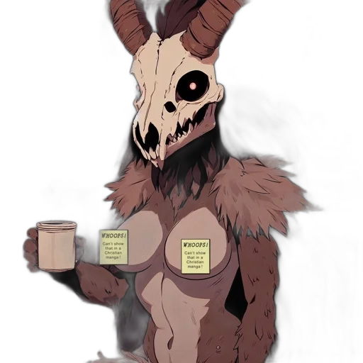 creature, animal, mask, staff transparent PNG cut-out