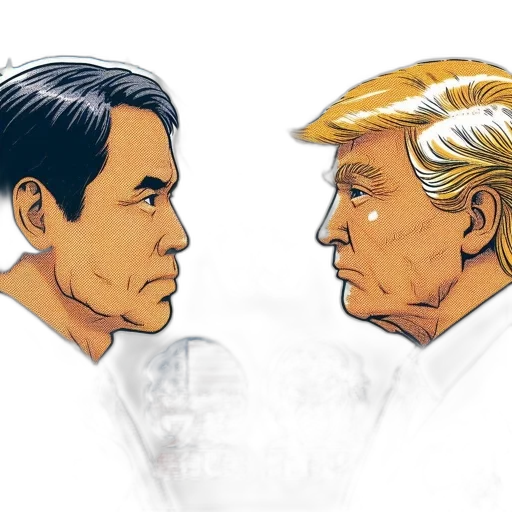 comic book art, concept art, cartoon, two transparent PNG cut-out