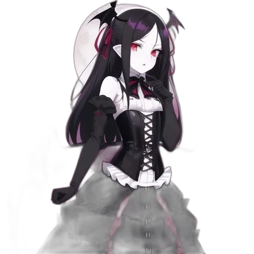 dress, creature, staff, robot transparent PNG cut-out